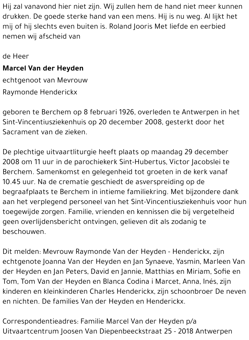 marcel van der heyden
