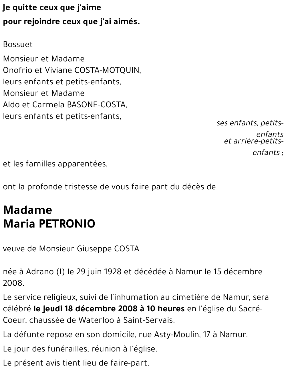 Maria PETRONIO