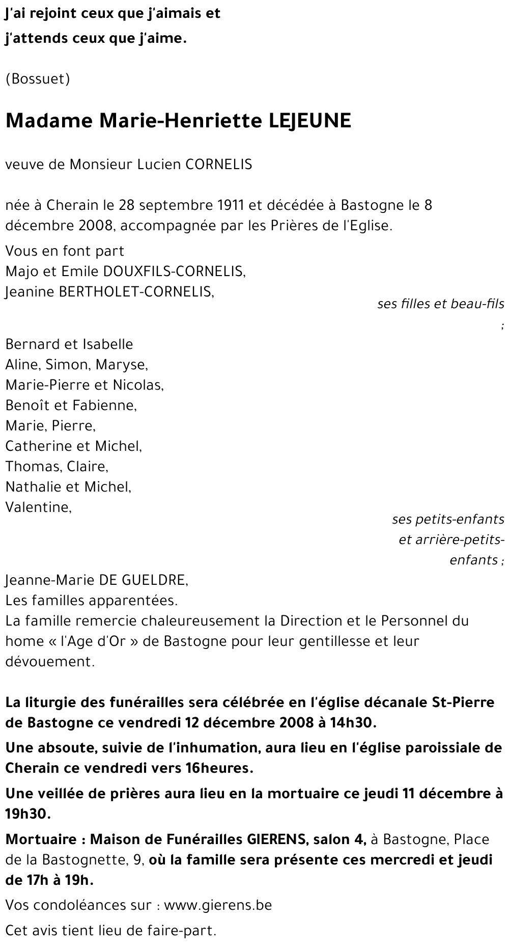 Marie-Henriette LEJEUNE