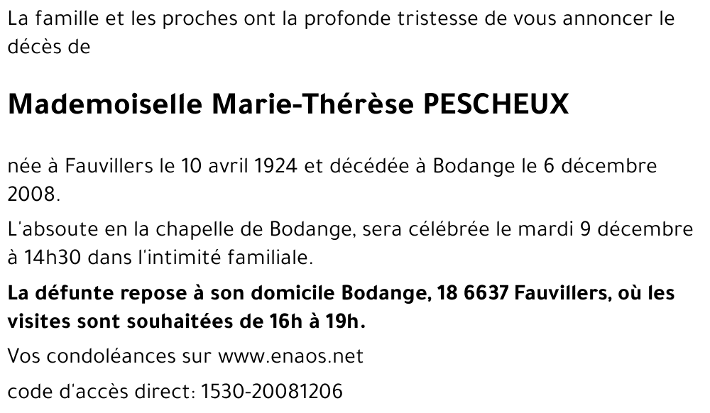 Marie-Thérèse PESCHEUX