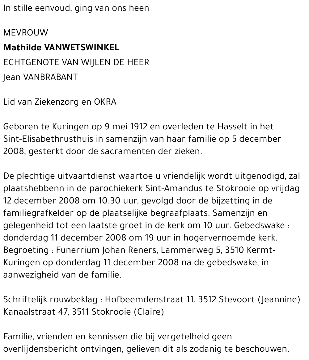 Mathilde Vanwetswinkel