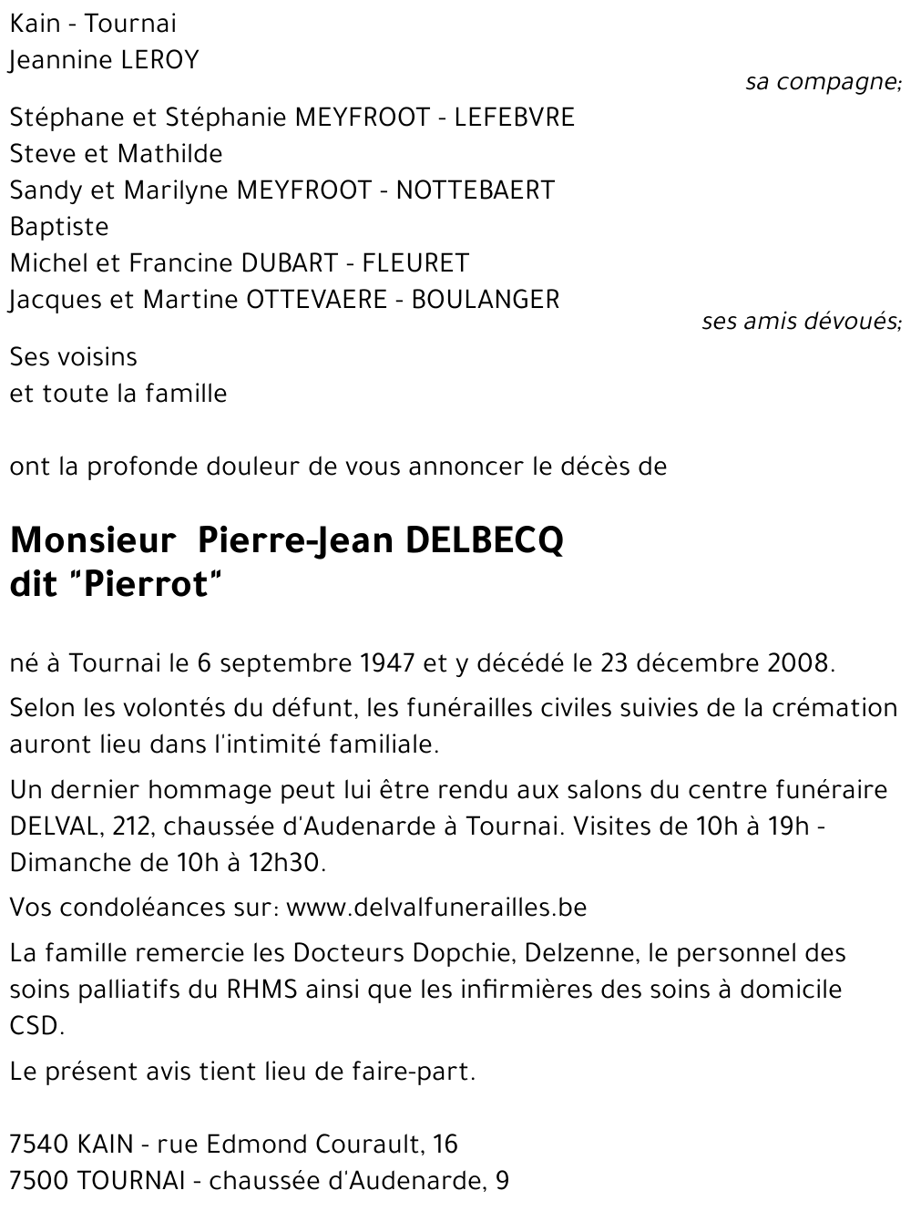 Pierre DELBECQ