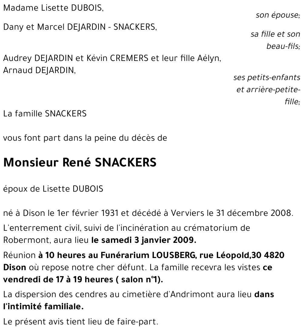 René SNACKERS