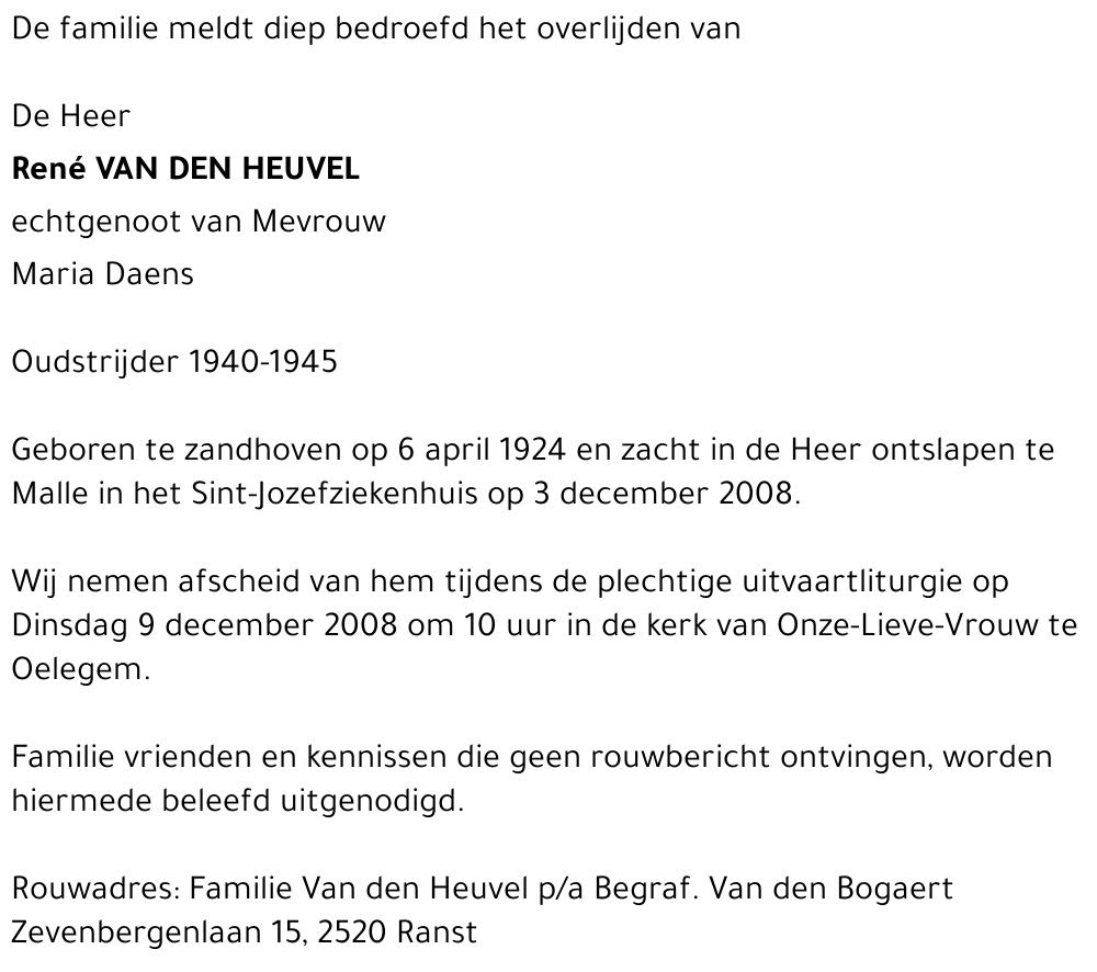 Rene Van den Heuvel
