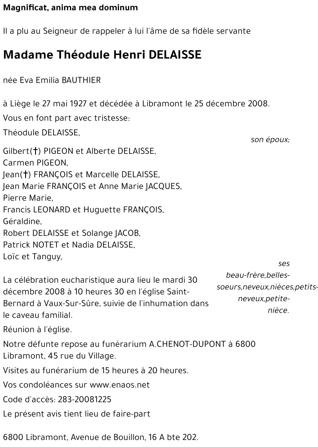 Théodule Henri DELAISSE