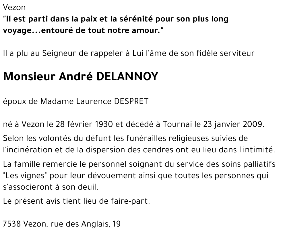 André DELANNOY