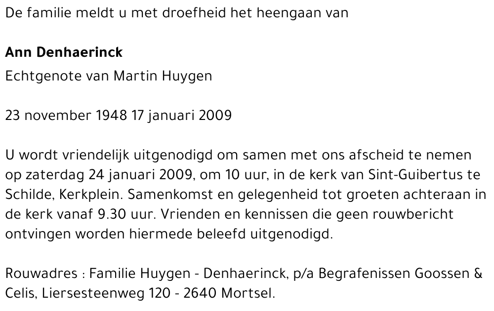 Ann Denhaerinck