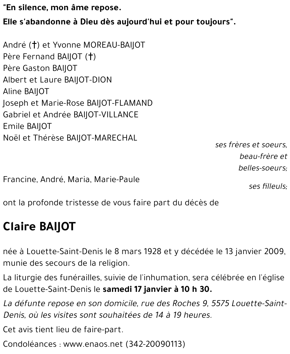 Claire BAIJOT