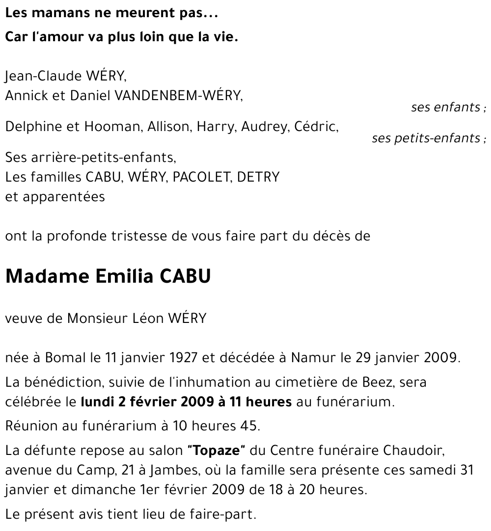 Emilia CABU
