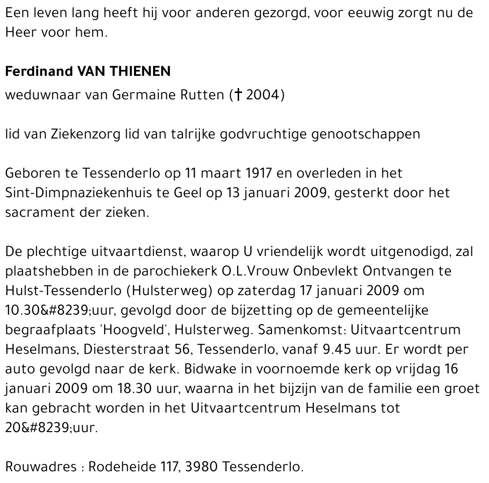 Ferdinand Van Thienen