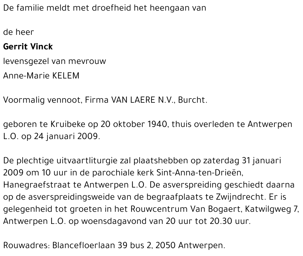 Gerrit VINCK