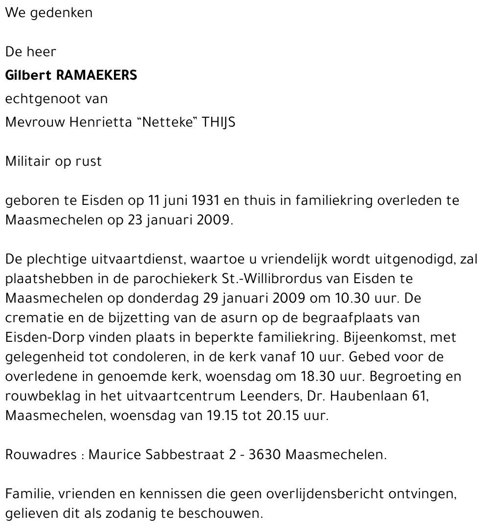 Gilbert Ramaekers