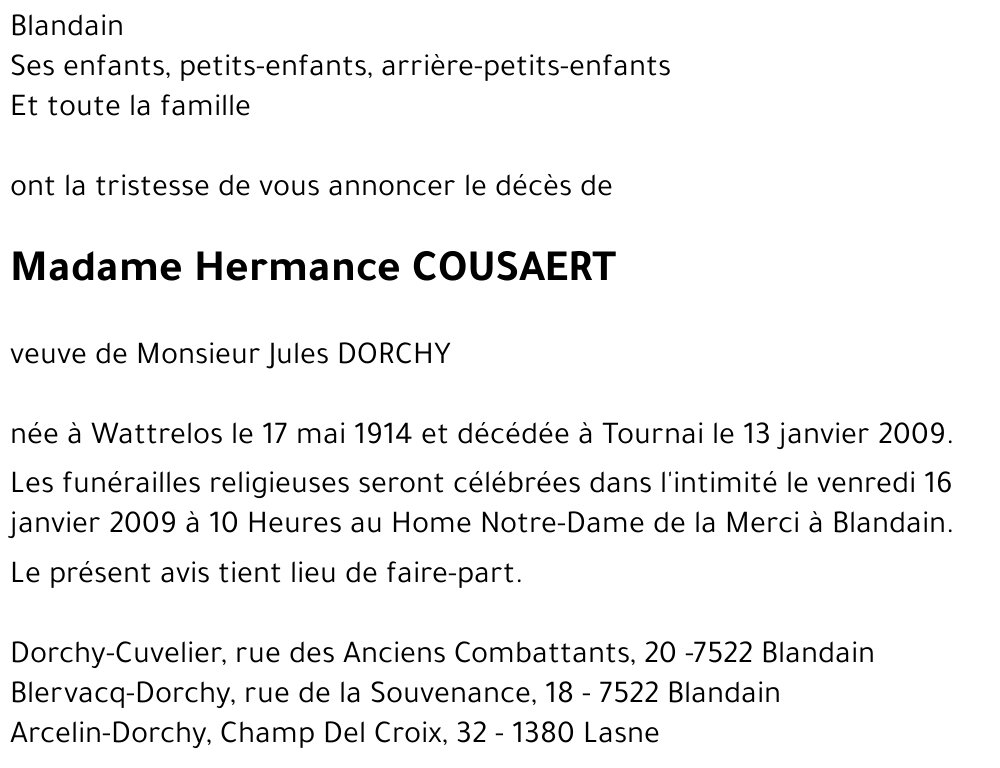 Hermance COUSAERT