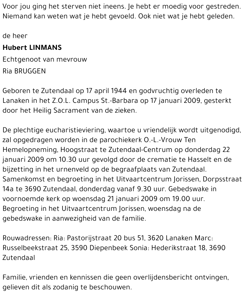 Hubert Linmans
