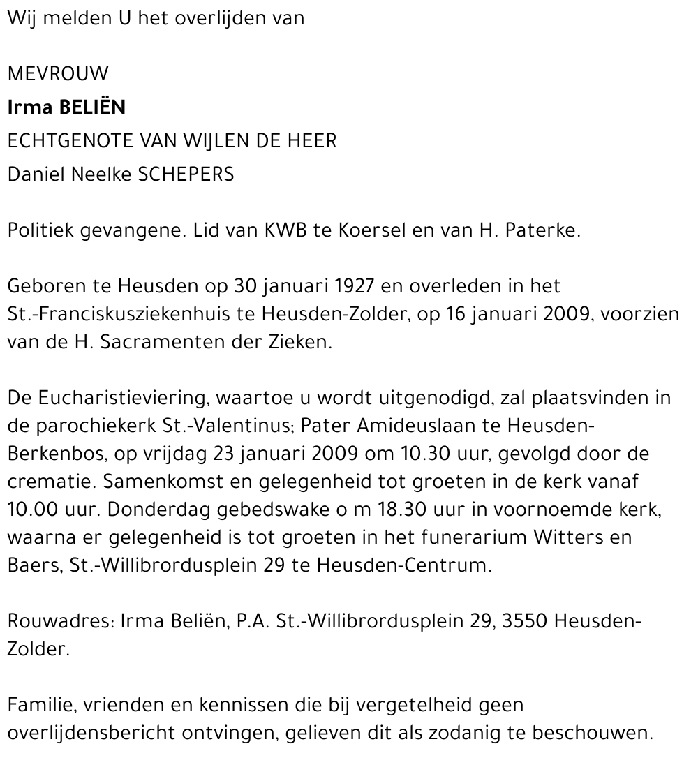 Irma Belien
