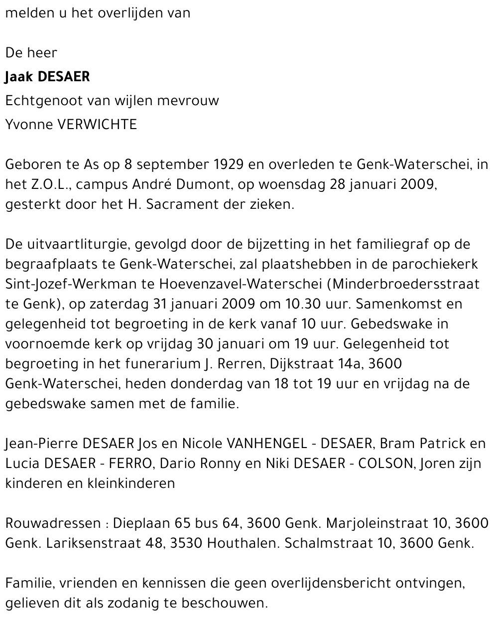 Jaak DESAER