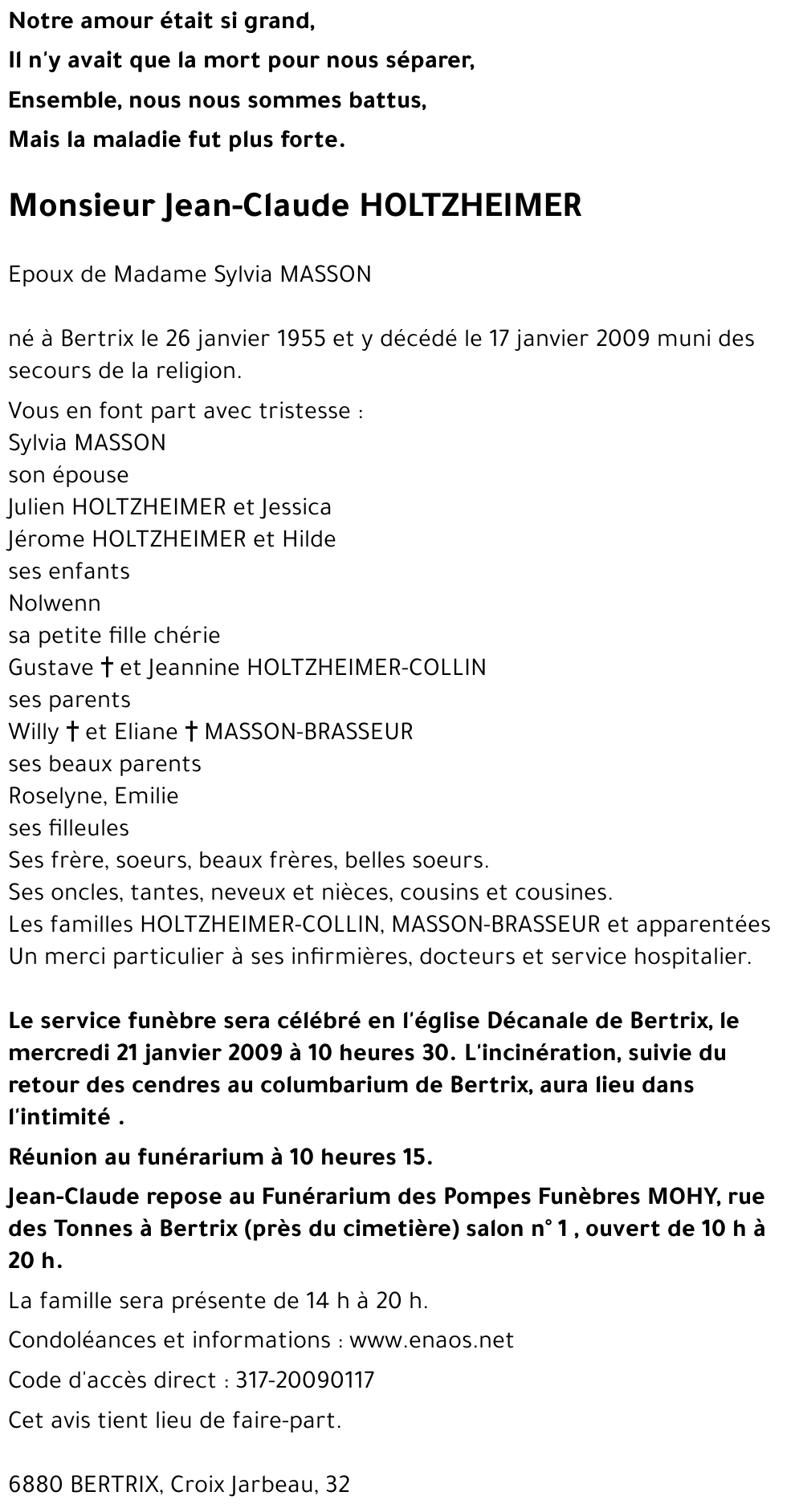 Jean-Claude HOLTZHEIMER