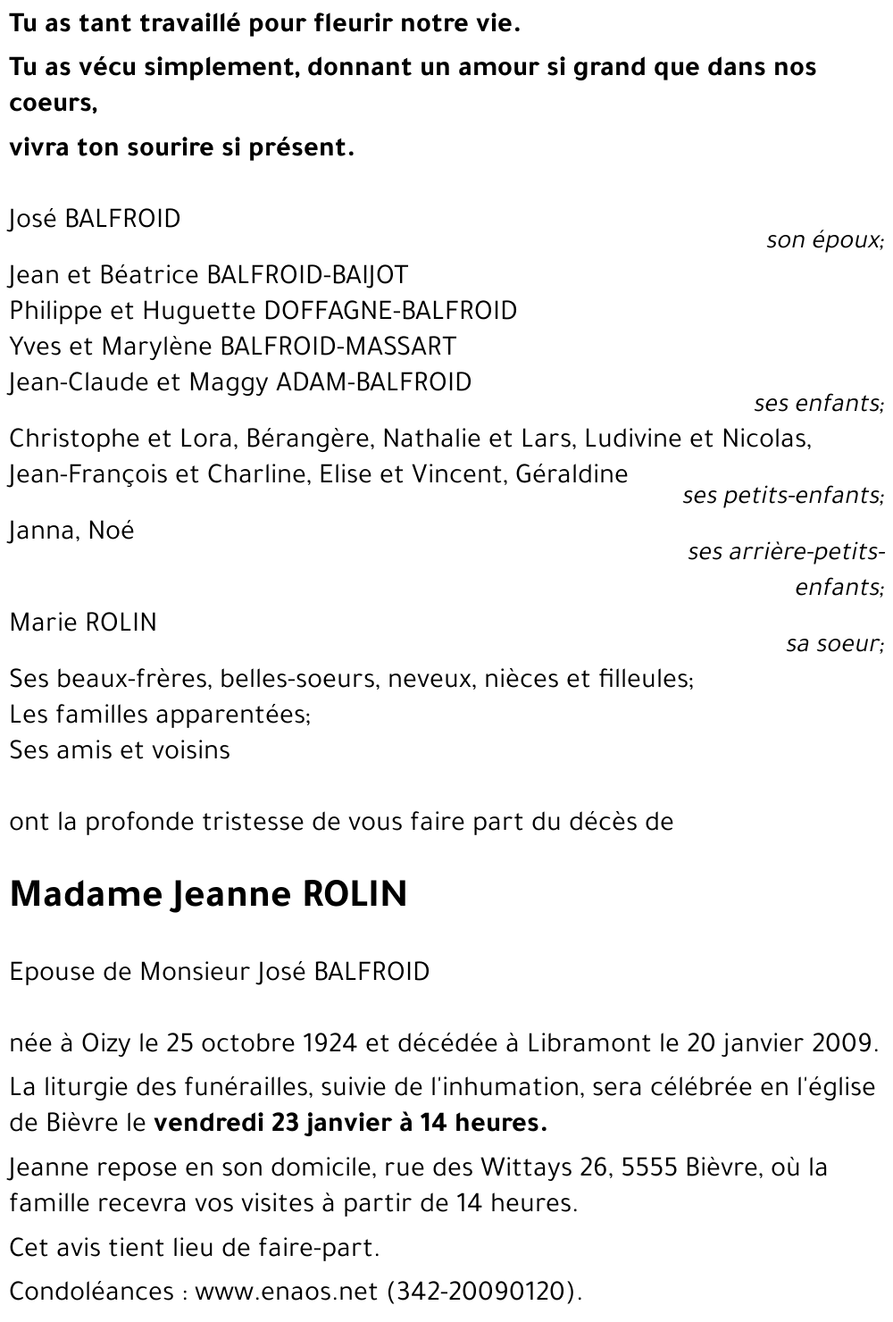 Jeanne ROLIN