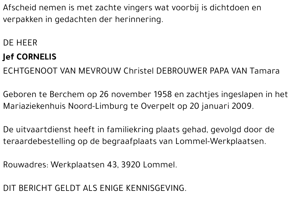 Jef Cornelis