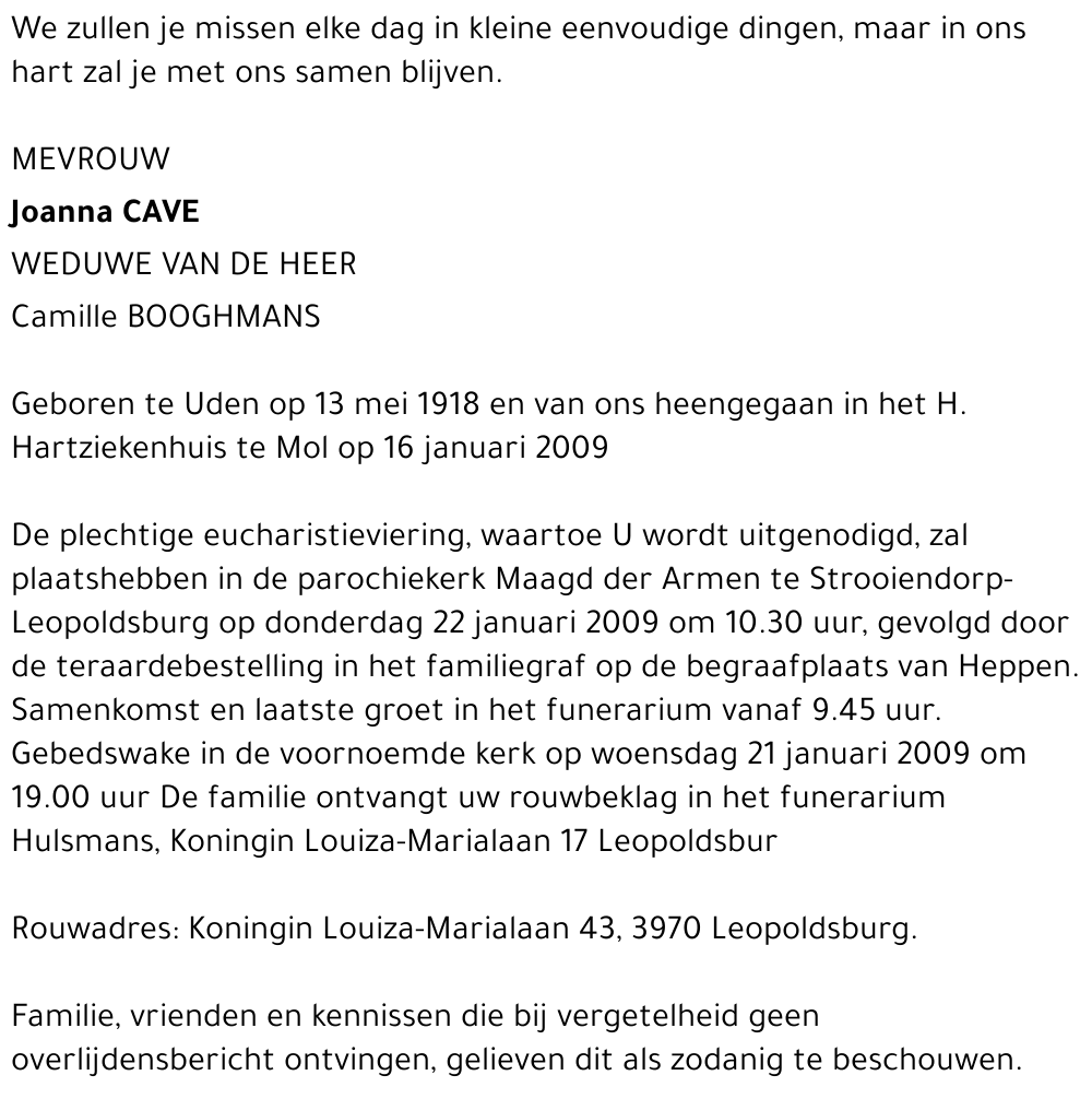 Joanna Cave