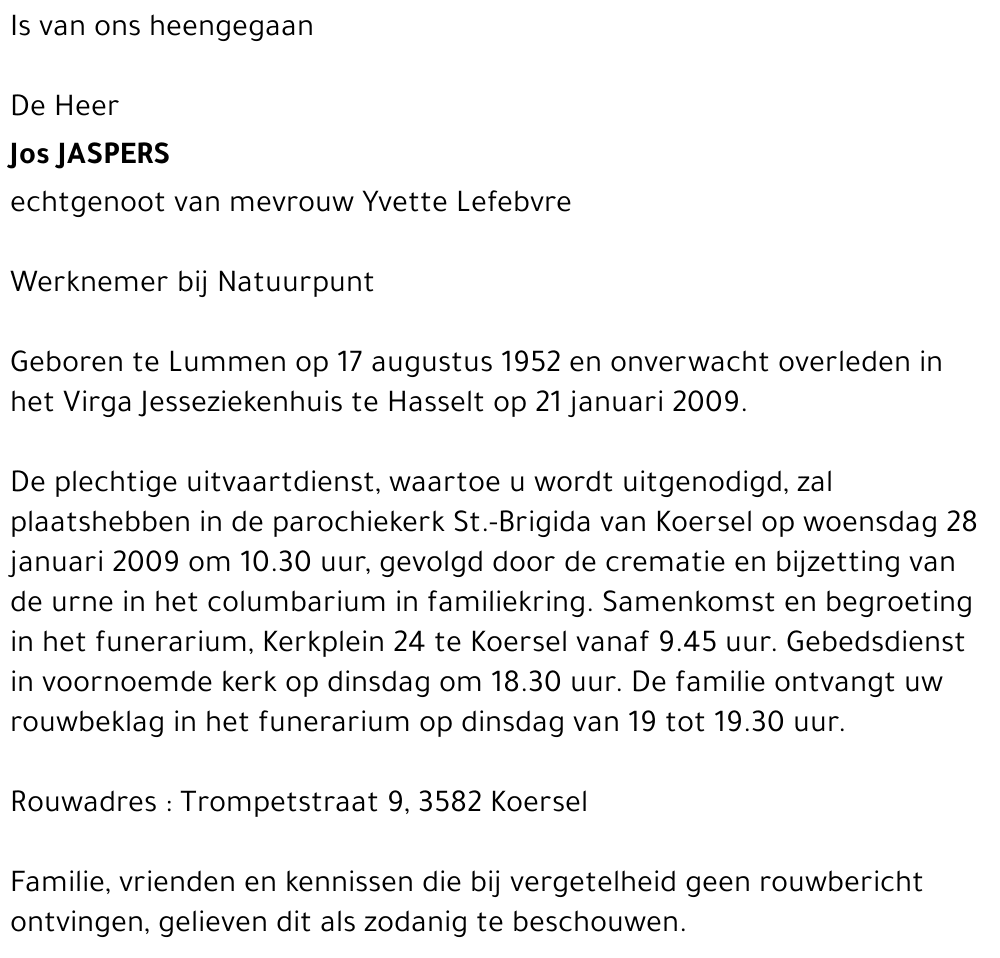 Jos Jaspers