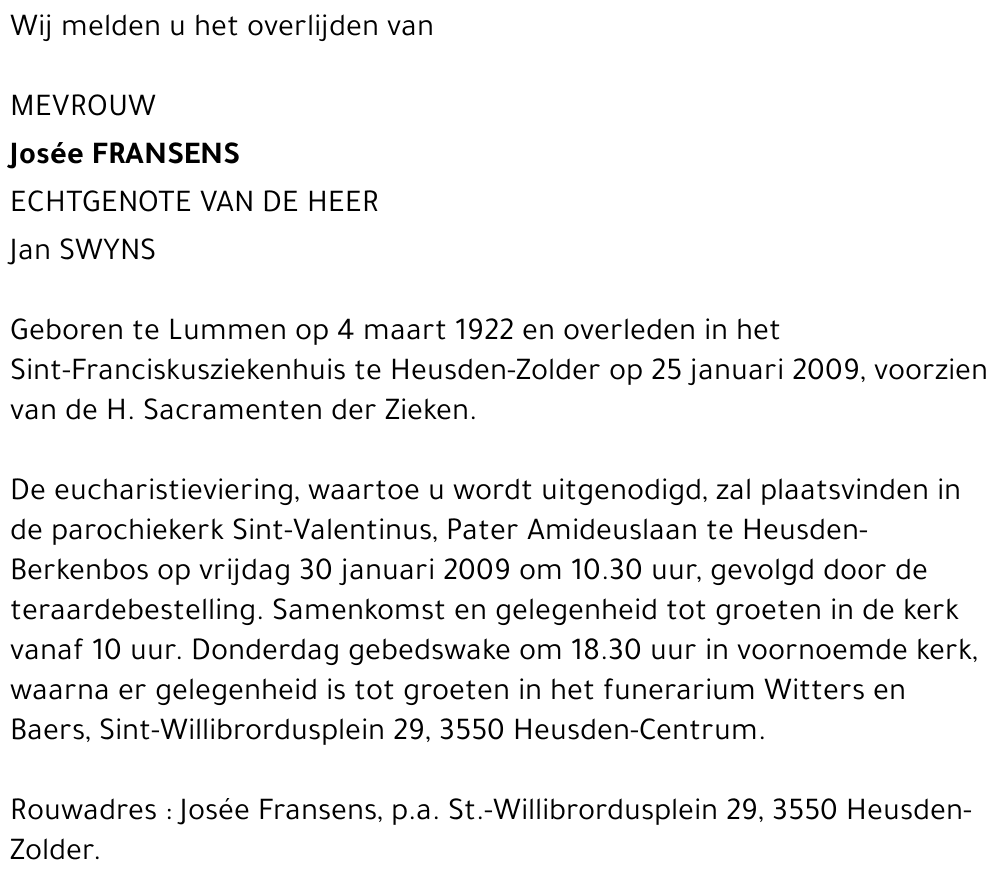 Josee Fransens