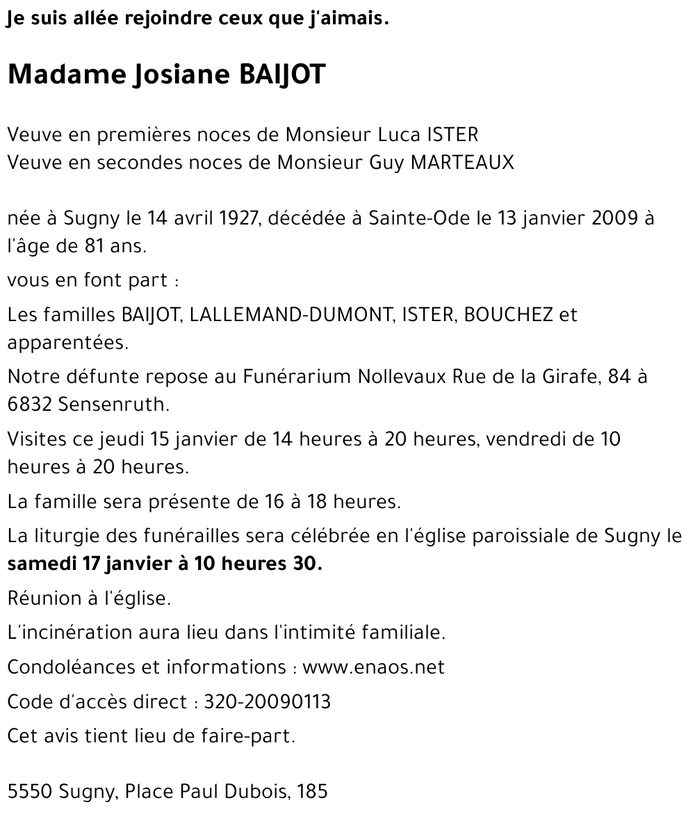 Josiane BAIJOT