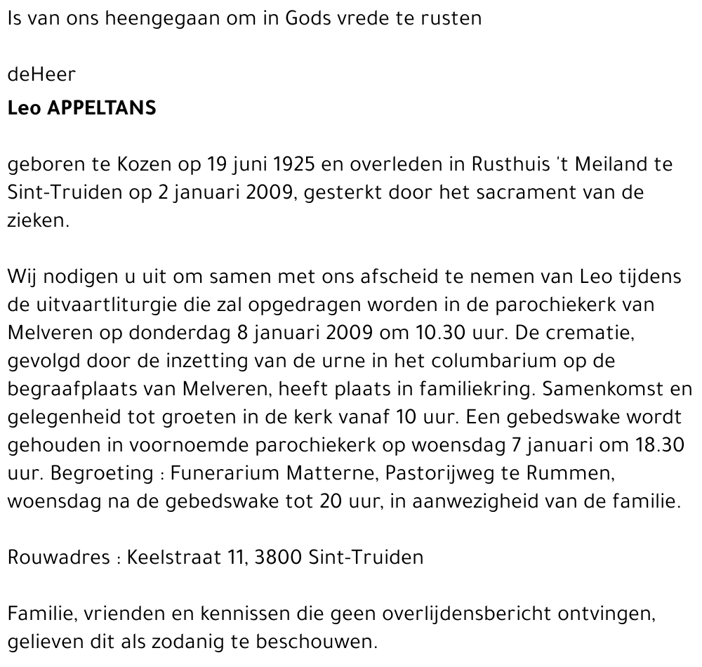 Leo Appeltans