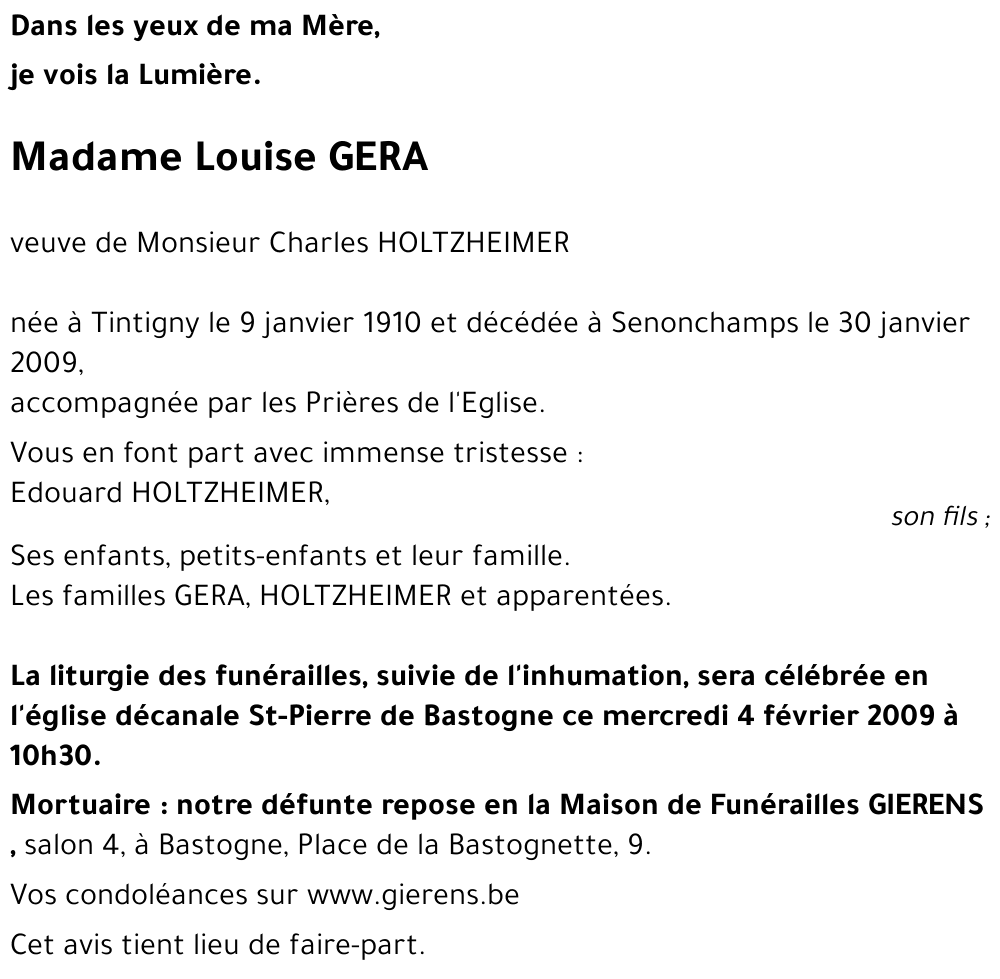 Louise GERA