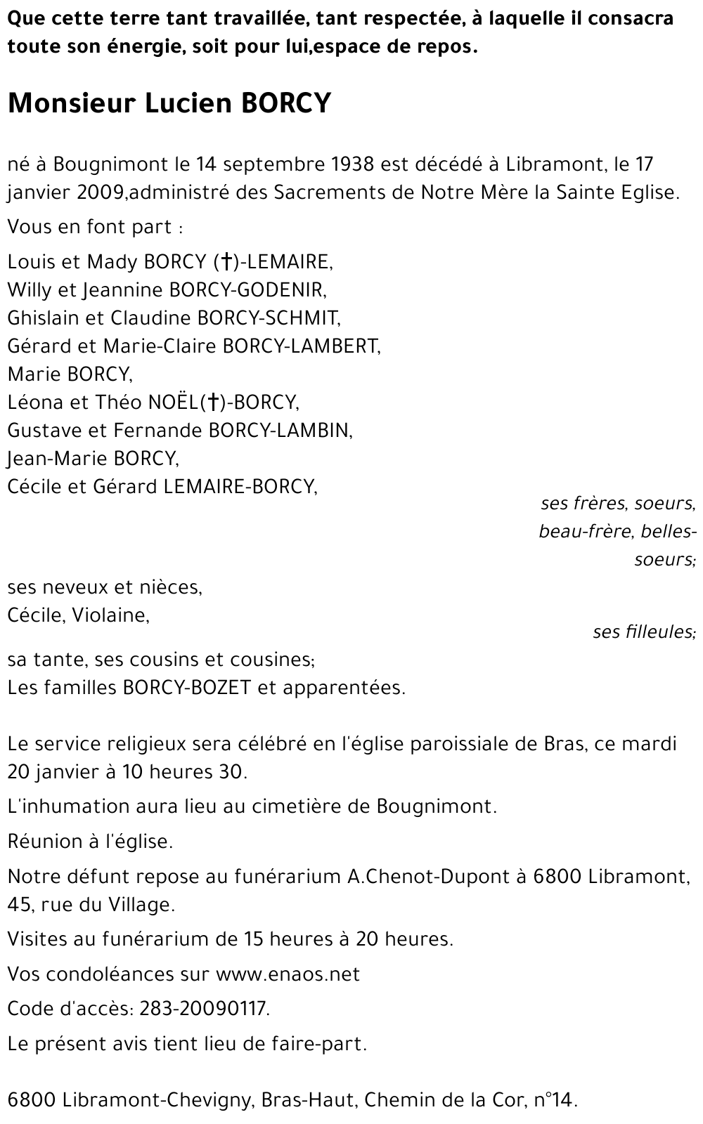 Lucien BORCY
