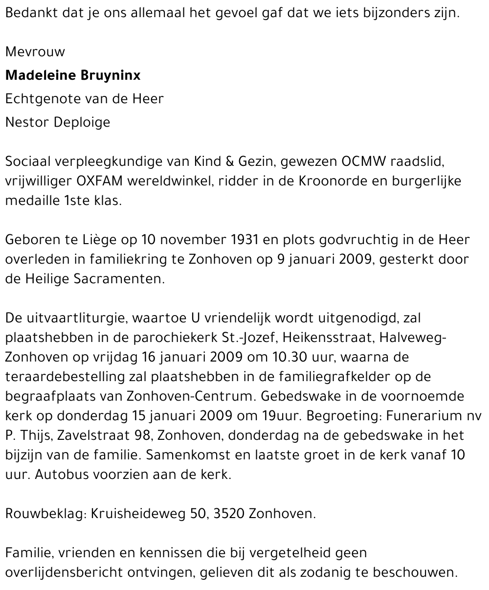 Madeleine Bruyninx