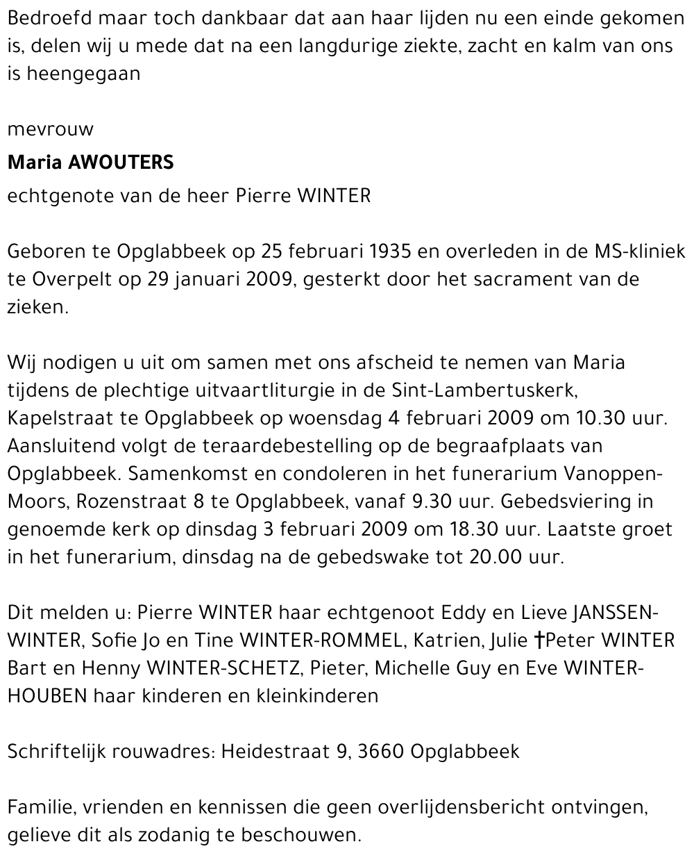 Maria Awouters