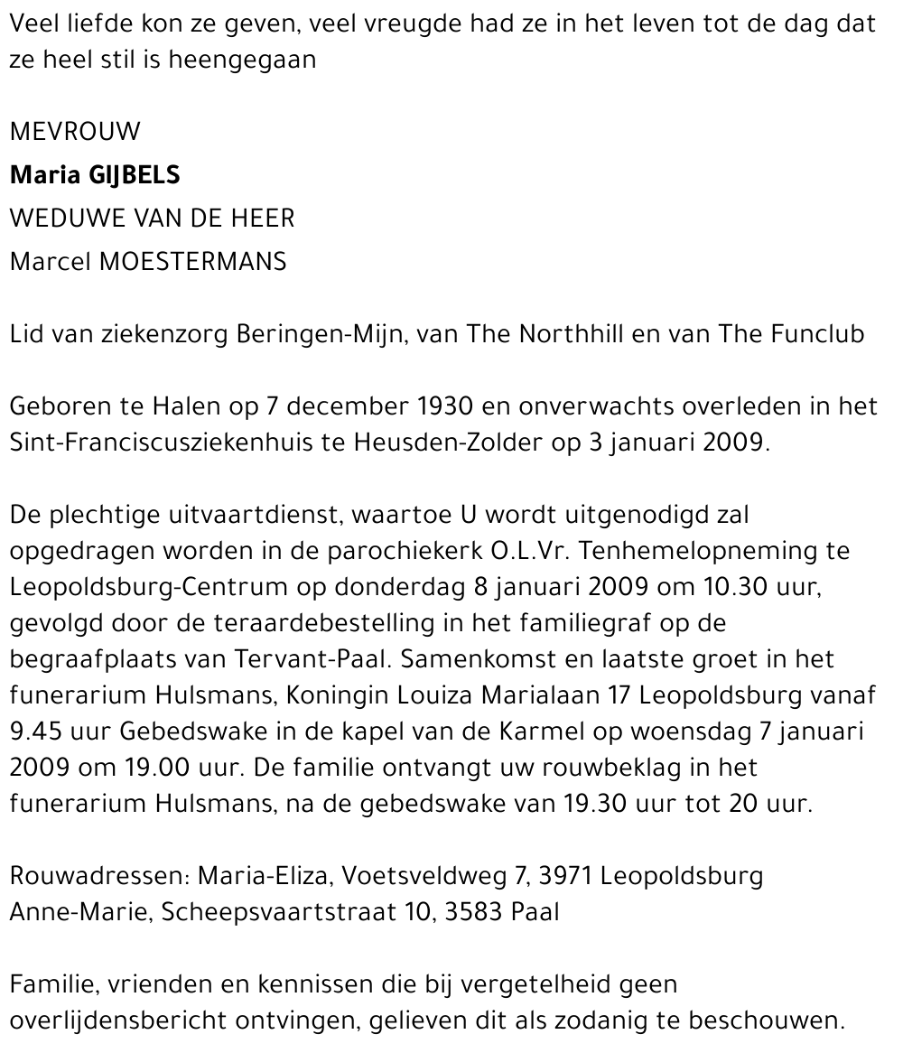 Maria Gijbels