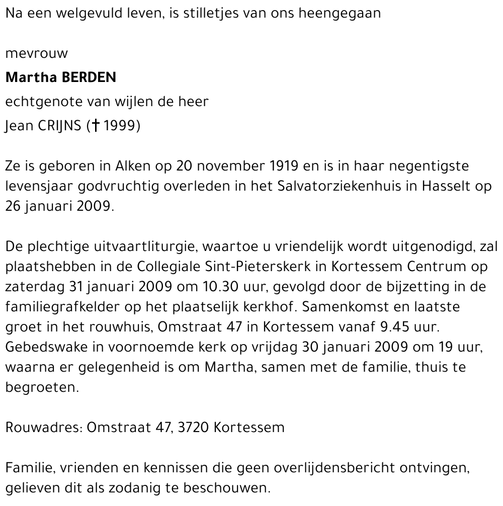 Martha Berden