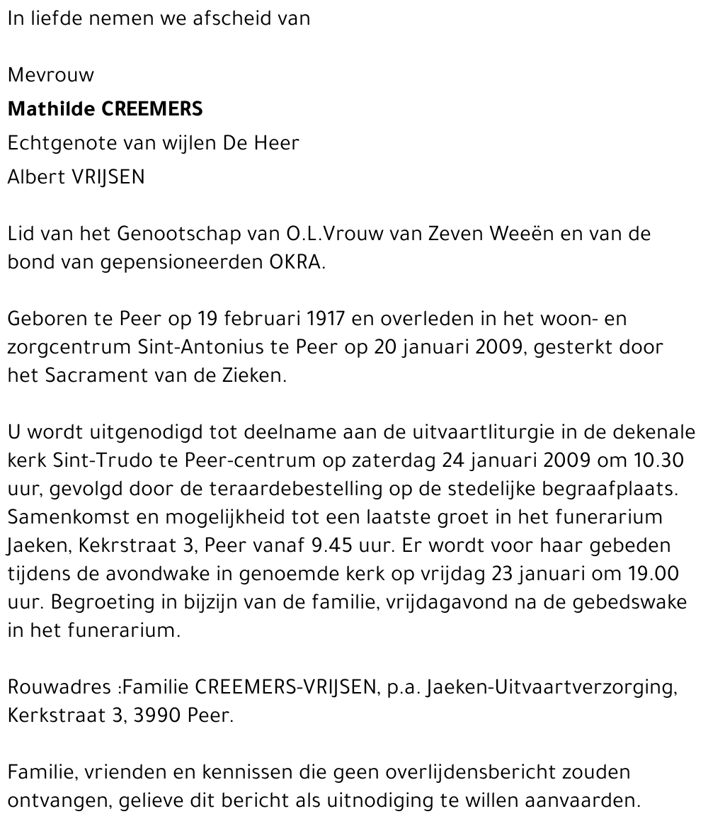 Mathilde Creemers