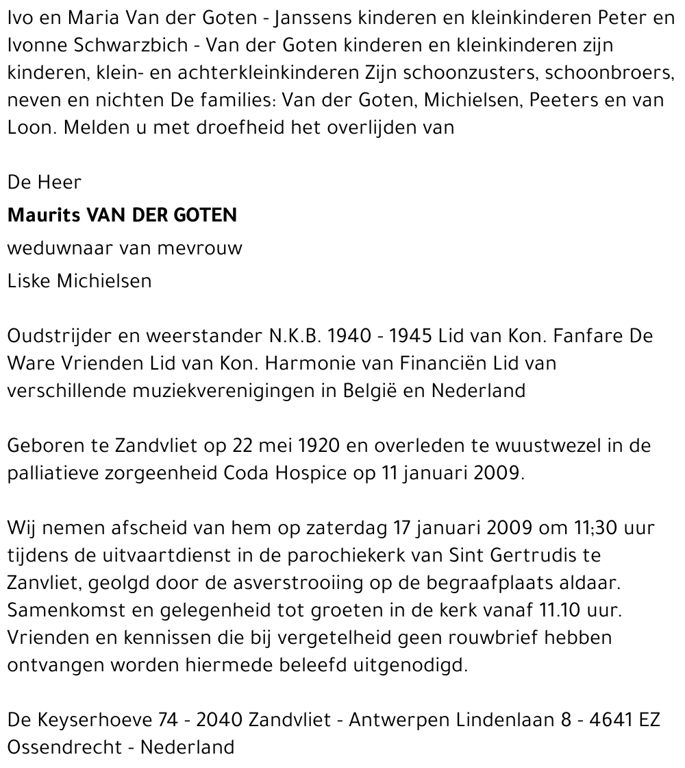 Maurits Van der Goten