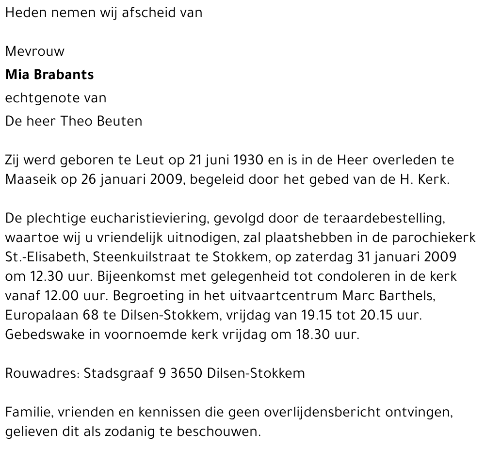 Mia Brabants