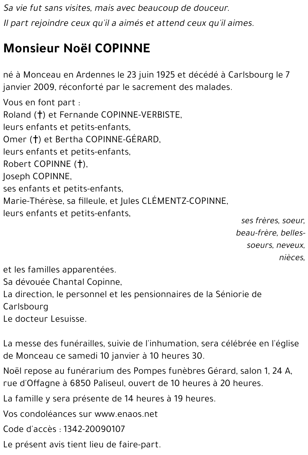 Noël COPINNE