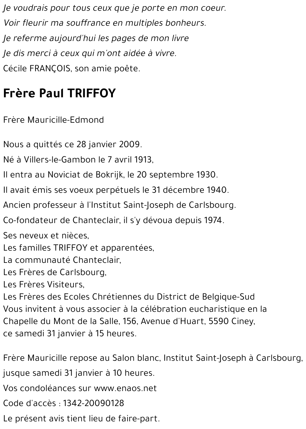 Paul TRIFFOY