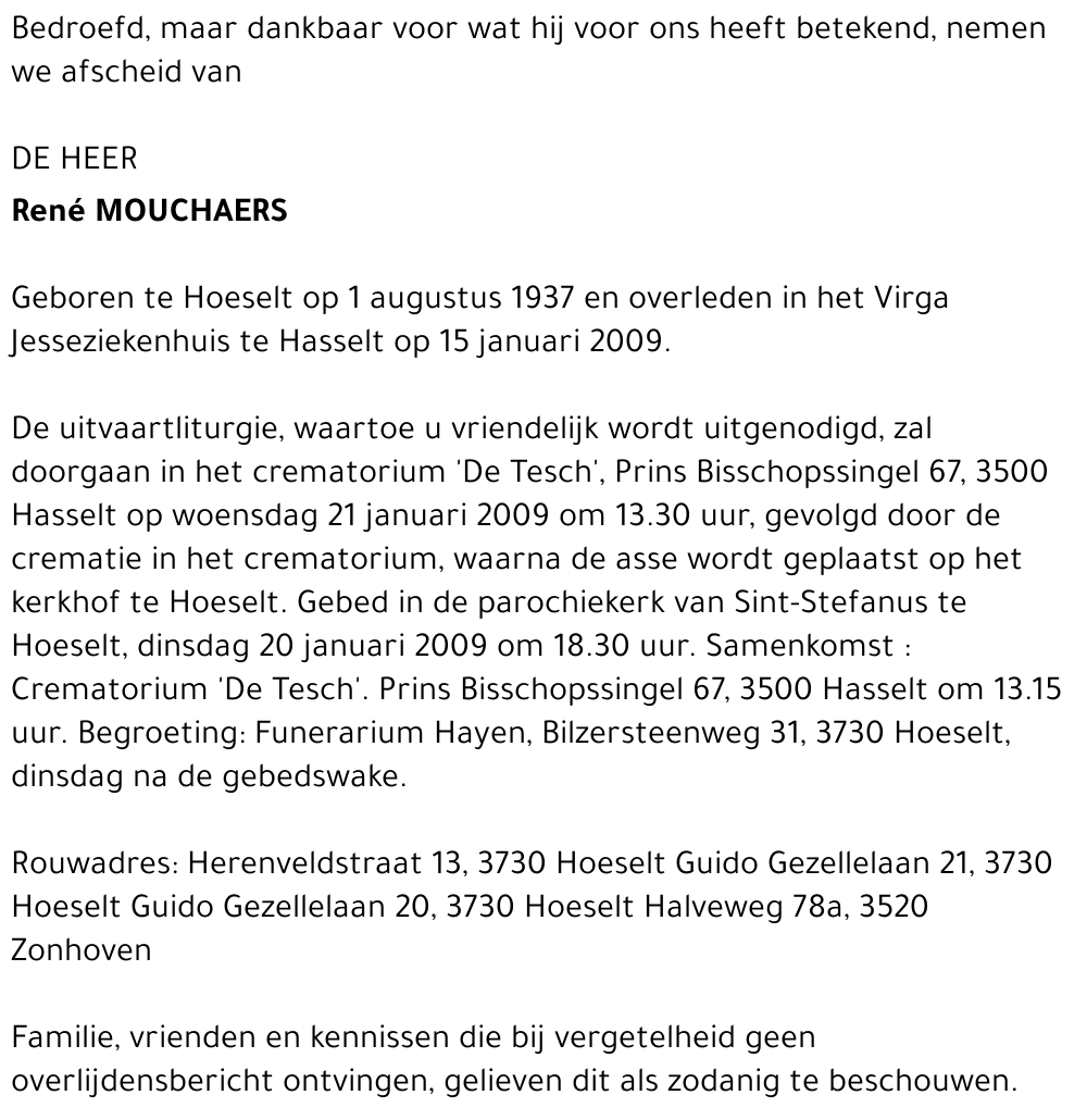 rené MOUCHAERS