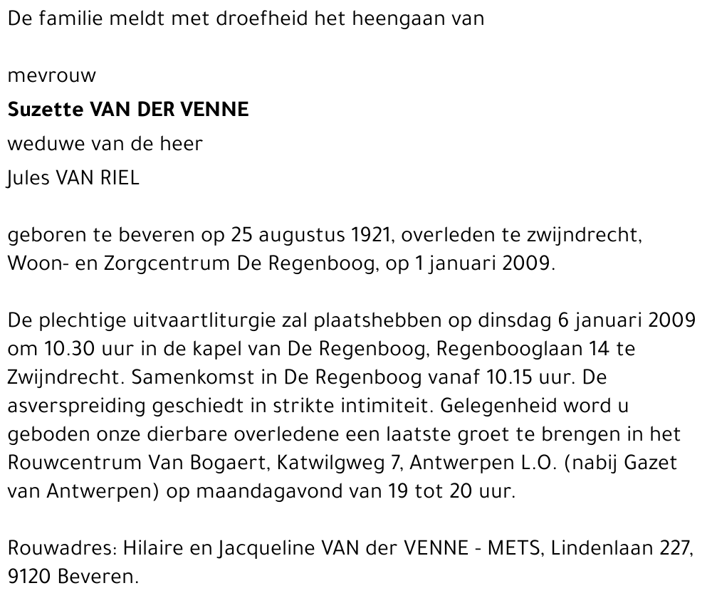 Suzette Van der Venne