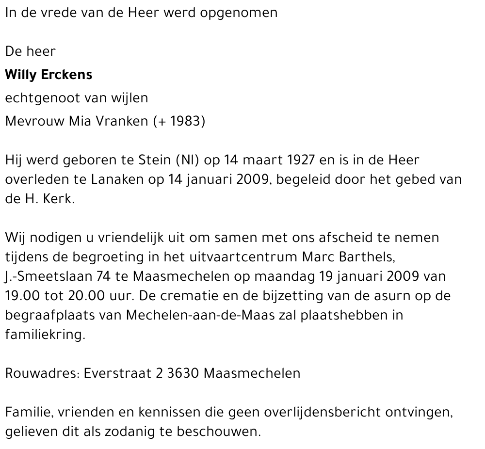 Willy Erckens