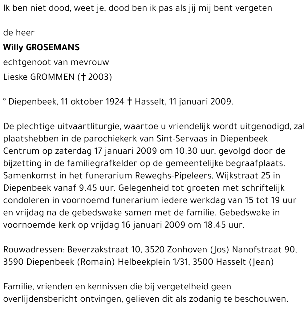 Willy Grosemans