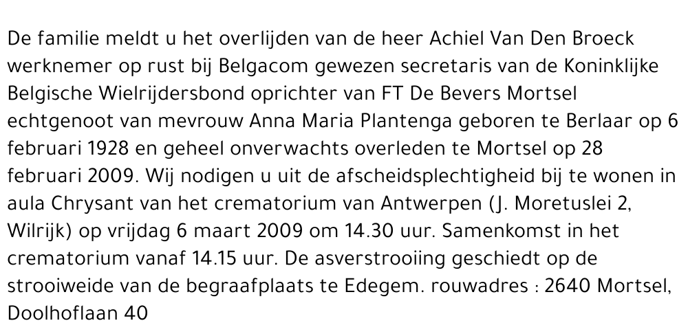 Achiel Van Den Broeck