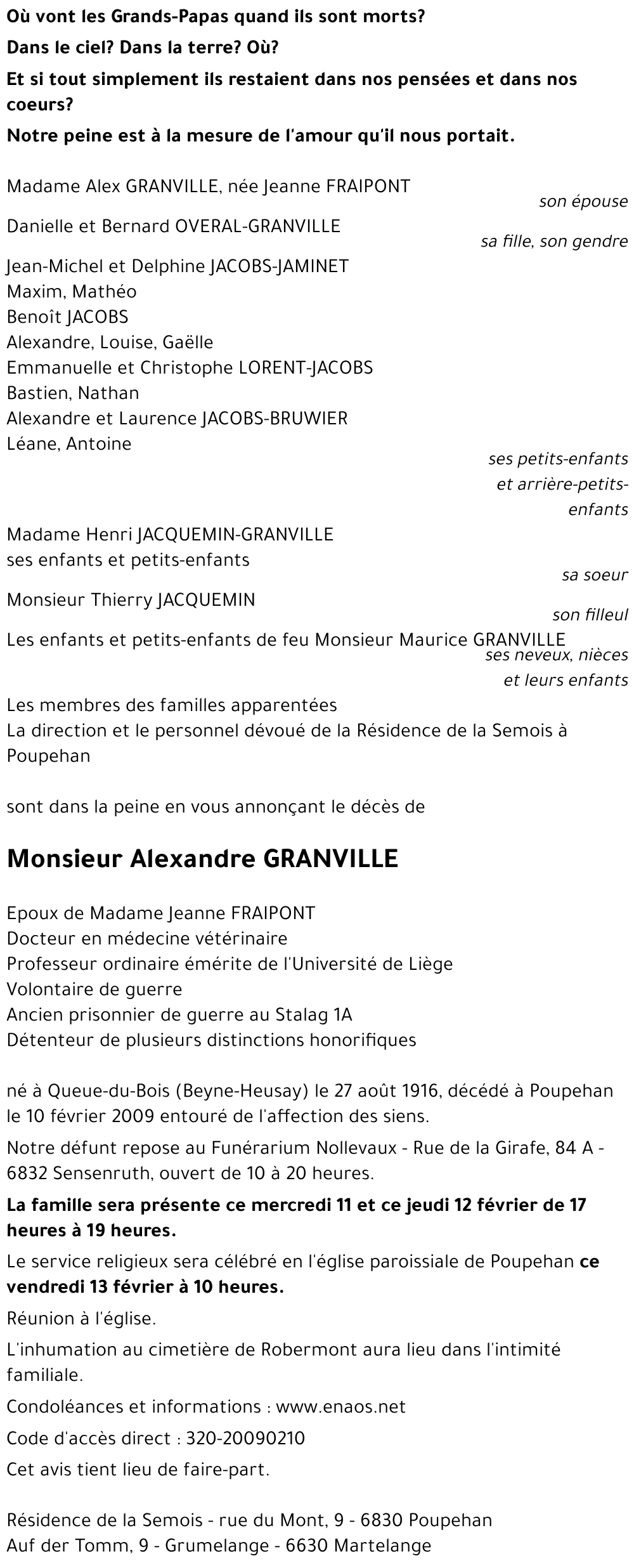 Alexandre GRANVILLE
