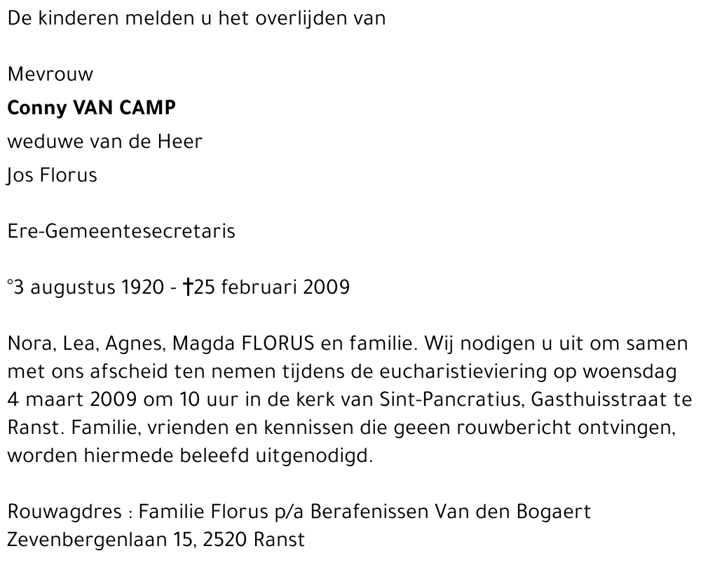 Conny Van Camp
