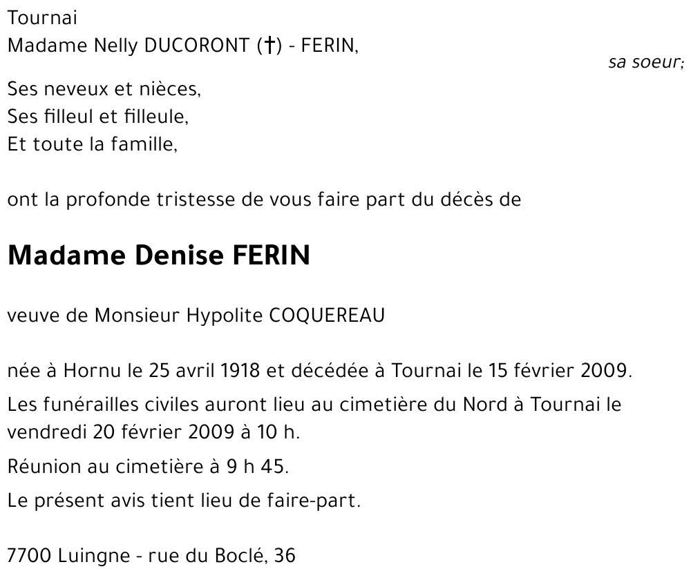 Denise FERIN