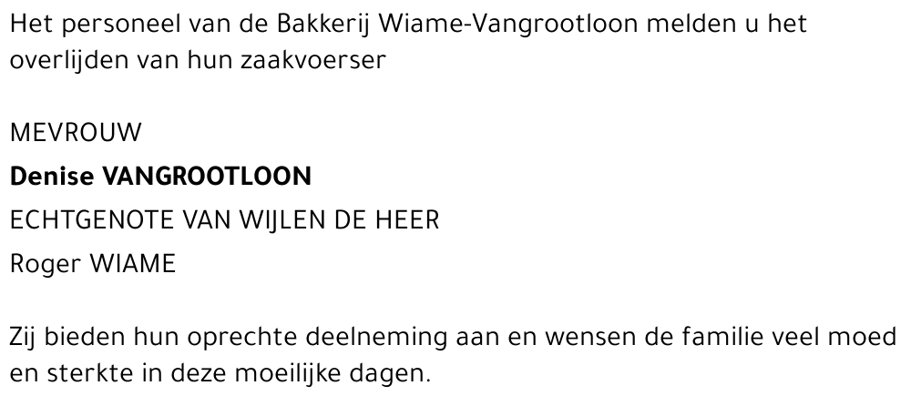 Denise Vangrootloon