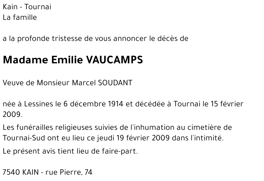 Emilie VAUCAMPS
