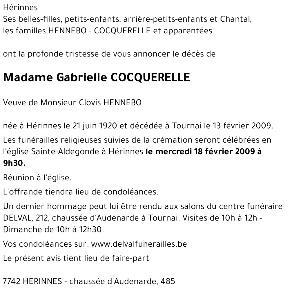 Gabrielle COCQUERELLE